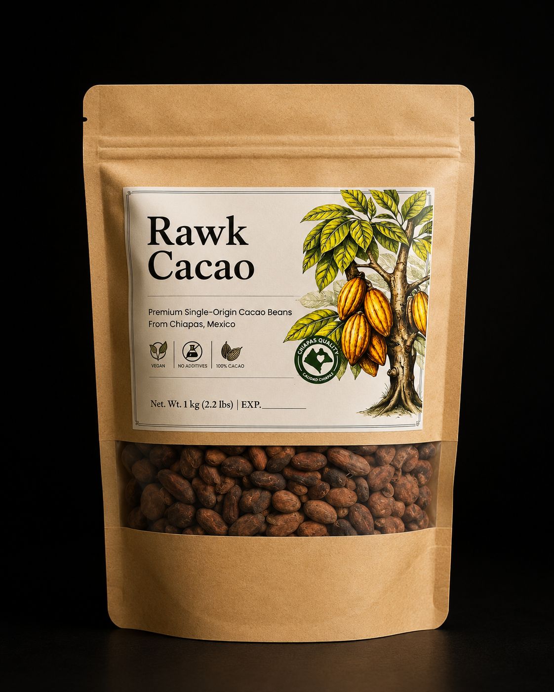 Cacao Trinitario Bean 1 Kilo (2.2lbs)